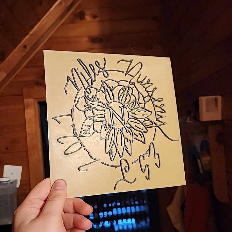 Converted logo to 3D print