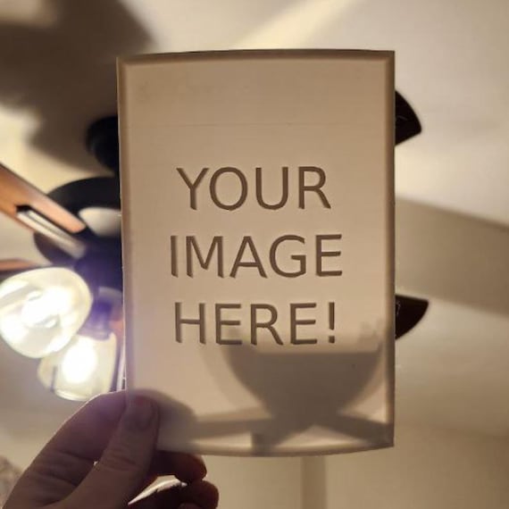 Custom Photo Lithophane Light Panel | 3D Printed Personalized Gift | Memorial Keepsake | Wedding & Family Photo | Maine Made